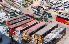 সিলেটে অবরোধের প্রথম দিনে ছাড়েনি দূরপাল্লার বাস