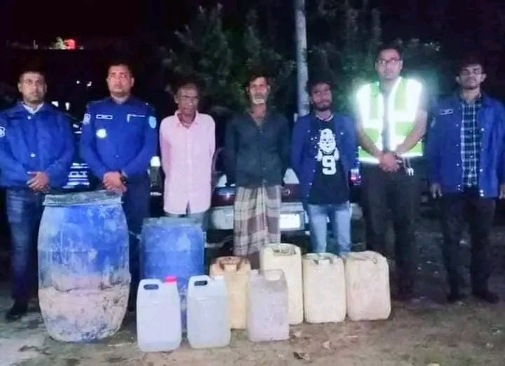 শ্রীমঙ্গলে চোলাই মদসহ ৩জন এবং পরোয়ানাভুক্ত ২ ও নিয়মিত মামলার ১জনসহ গ্রেফতার ৬