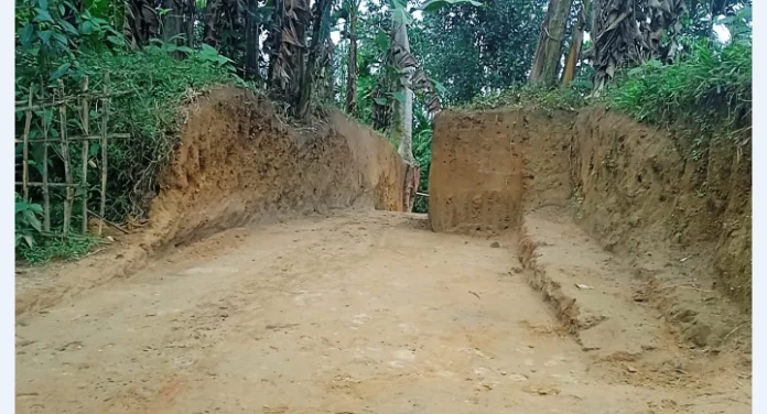 লাঠিটিলায় প্রশাসনকে বৃদ্ধাঙ্গুলি দেখিয়ে অবাধে কাটছে টিলা