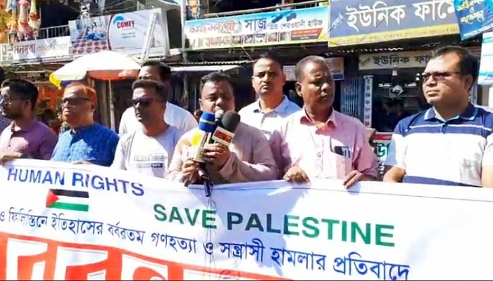 কুলাউড়ায় আসকের মানববন্ধন