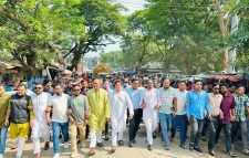 জুড়ীতে অবরোধ প্রতিরোধে মিছিল