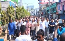 মৌলভীবাজারে আ’লীগের অবরোধ বিরোধী মিছিল ও শান্তি সমাবেশ