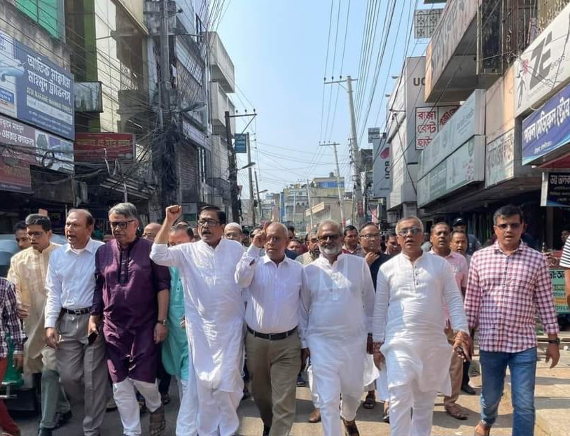 বিএনপি-জামাতের অবরোধের প্রতিবাদে আওয়ামী লীগ ও অঙ্গসংগঠনের অবস্থান কর্মসূচি ও বিক্ষোভ মিছিল