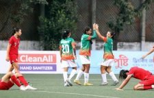 সিঙ্গাপুরকে ৮-০ গোলে বিধ্বস্ত করলো বাংলাদেশের মেয়েরা