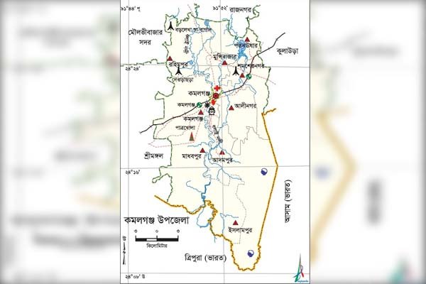 কমলগঞ্জে বাসার সামনে থাকা বাসে রহস্যজনক আগুন