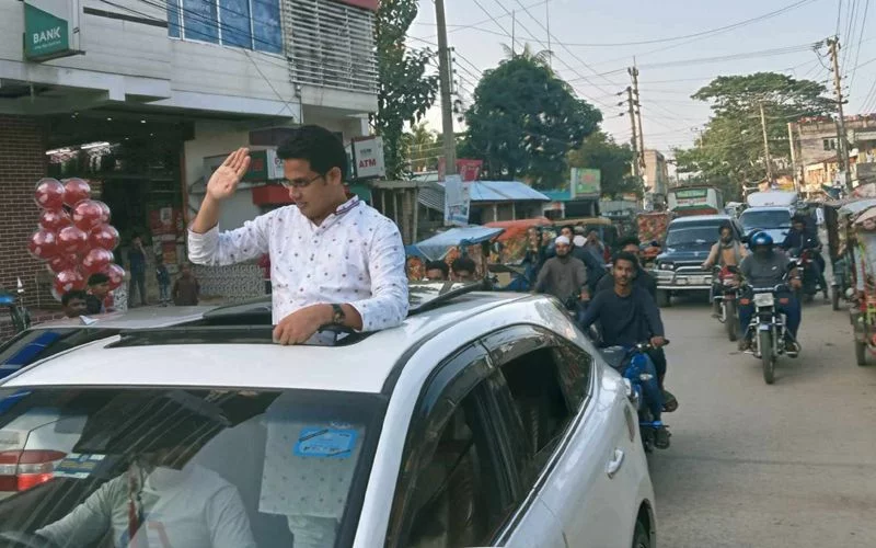 জুড়ীতে এস এম জাকির হোসাইনের শোডাউন