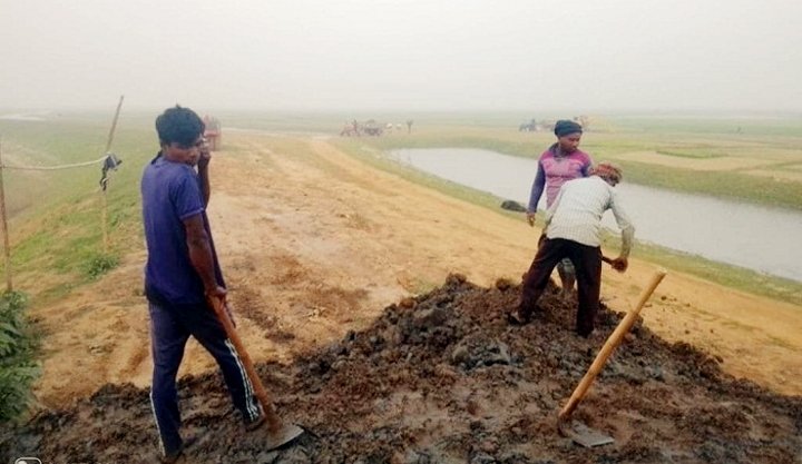 সুনামগঞ্জে এখনও শুরু হয়নি হাওরের বাঁধের কাজ