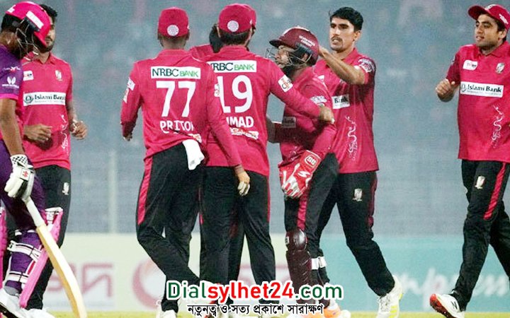 সিলেটকে টানা পঞ্চম হারের স্বাদ দিয়ে জয়ে ফিরলো বরিশাল