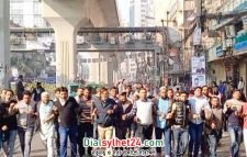 রাজধানীর বিভিন্ন জায়গায় স্বেচ্ছাসেবক দলের মিছিল