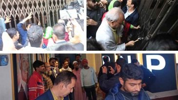 তালা ভেঙে বিএনপি কার্যালয়ে ঢুকলেন নেতাকর্মীরা