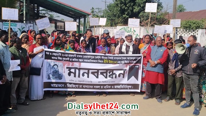 ডেইলি স্টারের নির্বাহী সম্পাদকের শাস্তির দাবিতে মানববন্ধন