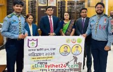 ১৫০ কিলোমিটার হেঁটে সিলেটে দুই স্কাউট সদস্য