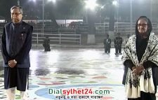 ভাষা শহীদদের প্রতি রাষ্ট্রপতি ও প্রধানমন্ত্রীর শ্রদ্ধা নিবেদন