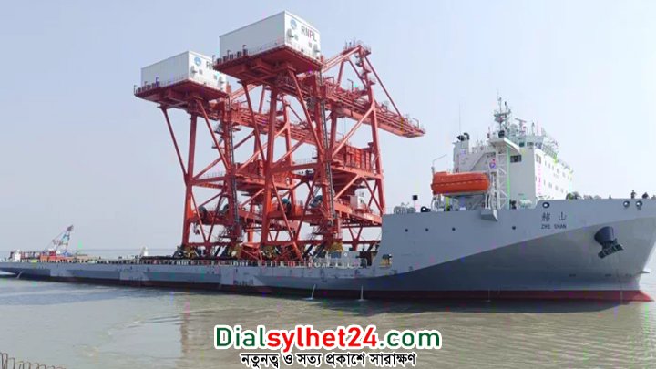বিদ্যুৎকেন্দ্রের দুটি শিপ আনলোডার নিয়ে পায়রা বন্দরে ভিড়ল জাহাজ