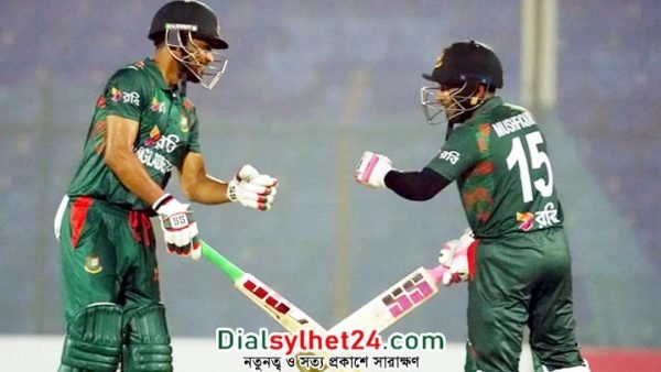 শান্ত-মুশফিকের রেকর্ড জুটিতে দাপুটে জয় বাংলাদেশের