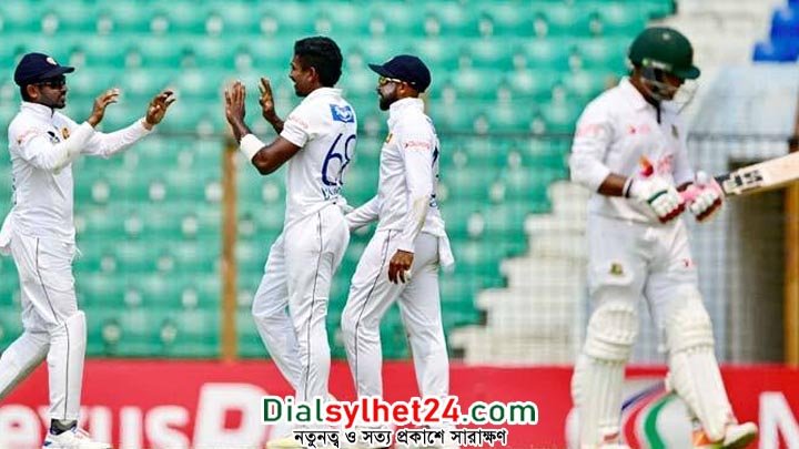শ্রীলঙ্কার জয়ের অপেক্ষা বাড়িয়ে পঞ্চম দিনে চট্টগ্রাম টেস্ট