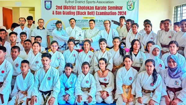 সিলেট জেলা সোতোকান কারাতে সেমিনার ও ব্ল্যাক বেল্ট অনুষ্ঠিত
