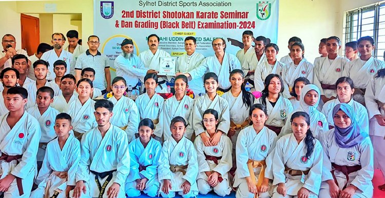 সিলেট জেলা সোতোকান কারাতে সেমিনার ও ব্ল্যাক বেল্ট অনুষ্ঠিত