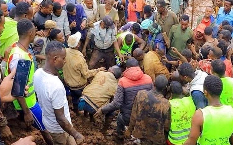 ইথিওপিয়ার দক্ষিণাঞ্চলে ভূমিধসে  ২২৯ জনের মরদেহ উদ্ধার