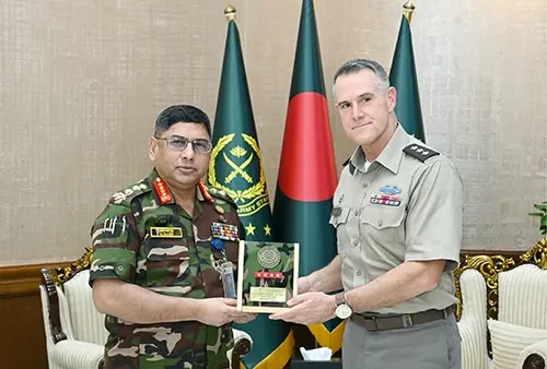 সেনাবাহিনী প্রধানের সাথে ইউএস ইন্দো-প্যাসিফিক কমান্ড এর প্রতিনিধি দলের সাক্ষাৎ