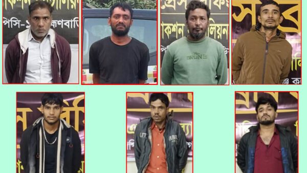 র‍‍্যাব ৯ও১ – পৃথক অভিযানে ৭ জনকে গ্রেফতার