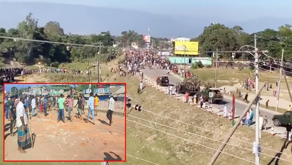 কোম্পানীগঞ্জ র ণ ক্ষে ত্র: পরিস্থিতি নিয়ন্ত্রণে মাঠে সেনাবাহিনী