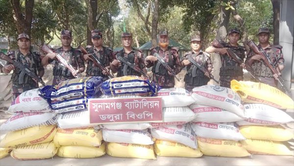 সুনামগঞ্জে ২০ লক্ষাধিক ভারতীয় মালামাল জব্দ