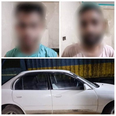 দুই ছিনতাইকারী প্রাইভেটকারসহ আ ট ক সিলেটে