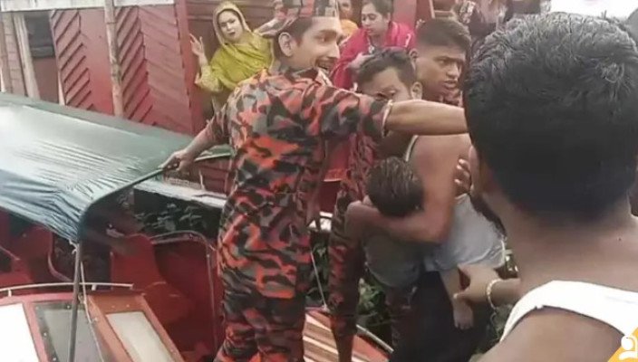 টাঙ্গুয়ার হাওরের পানিতে ডুবে যাওয়া শিশুর ম র দেহ উদ্ধার করেছে ফায়ার সার্ভিসের ডুবুরি দল