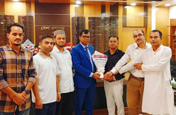 সিলেটের নবনিযুক্ত জেলা প্রশাসকের সাথে সৌজন্য সাক্ষাৎ করেন সিসিএস প্রতিনিধিরা