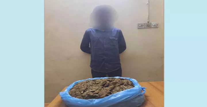 সিলেটে গাঁজাসহ যুবক আ ট ক