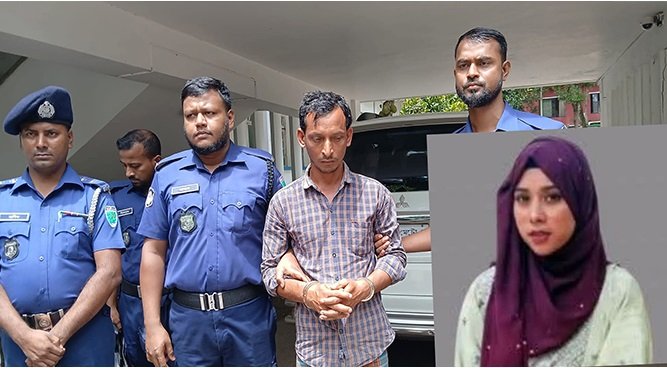 স্কুলছাত্রী আনজুম হত্যায় অভিযুক্ত জুনেলের ২ দিনের রিমান্ড