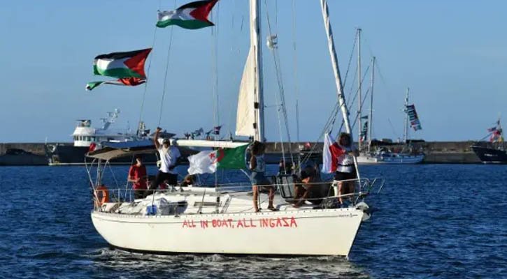 গাজায় ত্রাণবাহী নৌযানের বহরকে প্রবেশের অনুমতি দিবে না ইসরায়েল