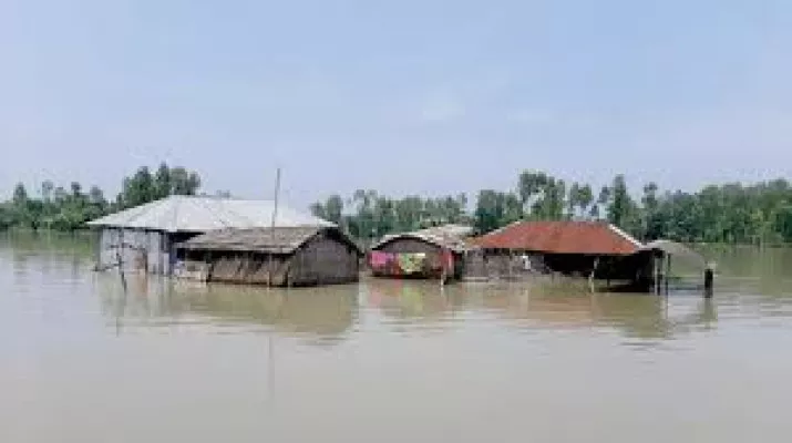 ভারতের পাহাড়ি বর্ষণ এবং সিলেটে টানা বৃষ্টিপাতর কারণে নদ–নদীর পানি বৃদ্ধি অব্যাহত