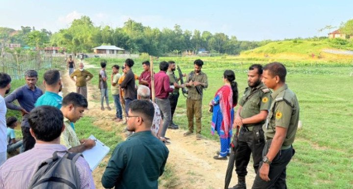 খাদিমনগর চা-বাগানের সবুজ টিলান জমি  দখল করে প্লট আকারে বিক্রির অভিযোগ