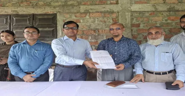 এসএমইউ এর স্থায়ী ক্যাম্পাস নির্মাণের জন্য নির্ধারিত জমি হস্তান্তর : জেলা প্রশাসক